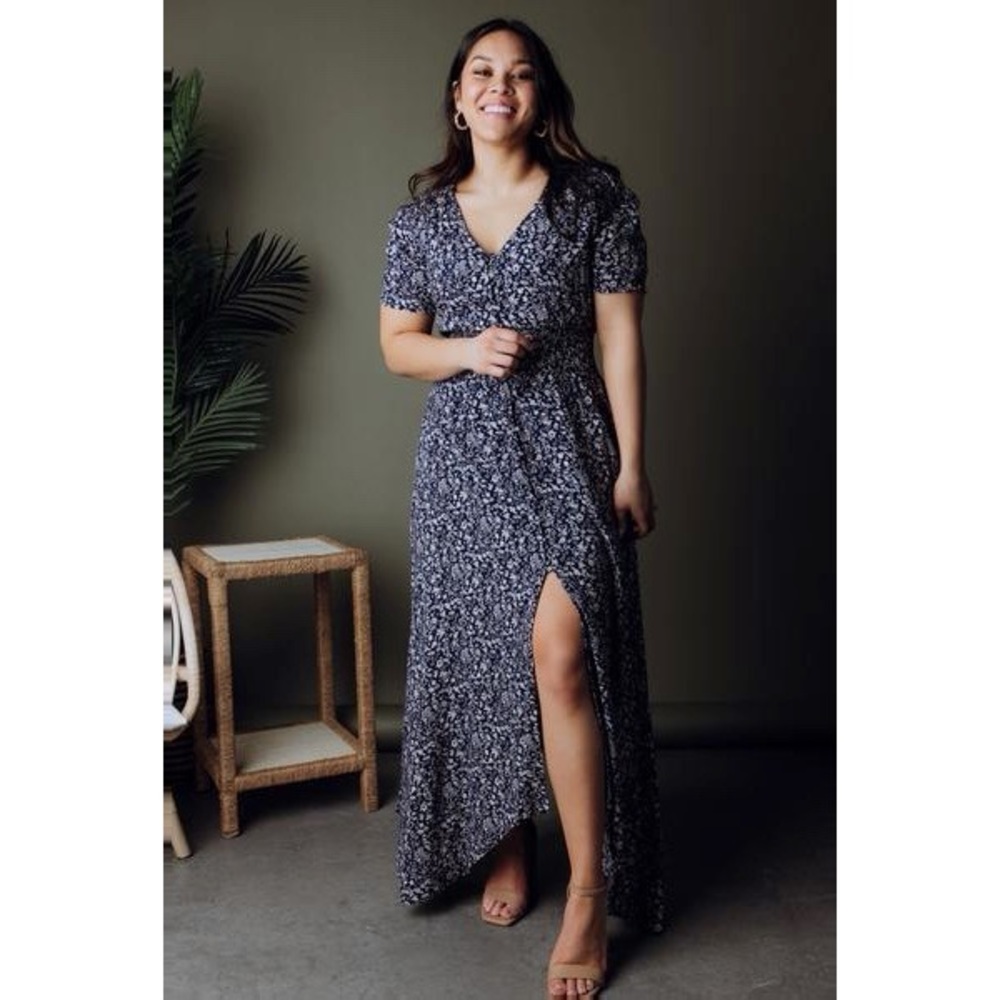 Baltic Born Navy Floral Dress